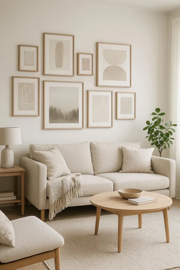 Gallery Wall Layout Ideas for Scandinavian Interiors