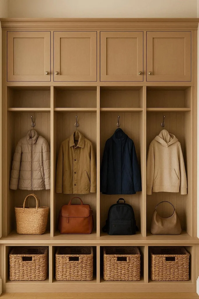 Built In Mudroom Wall Storage Systems