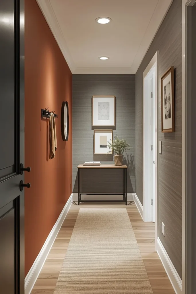 Accent Walls in Entryways and Hallways