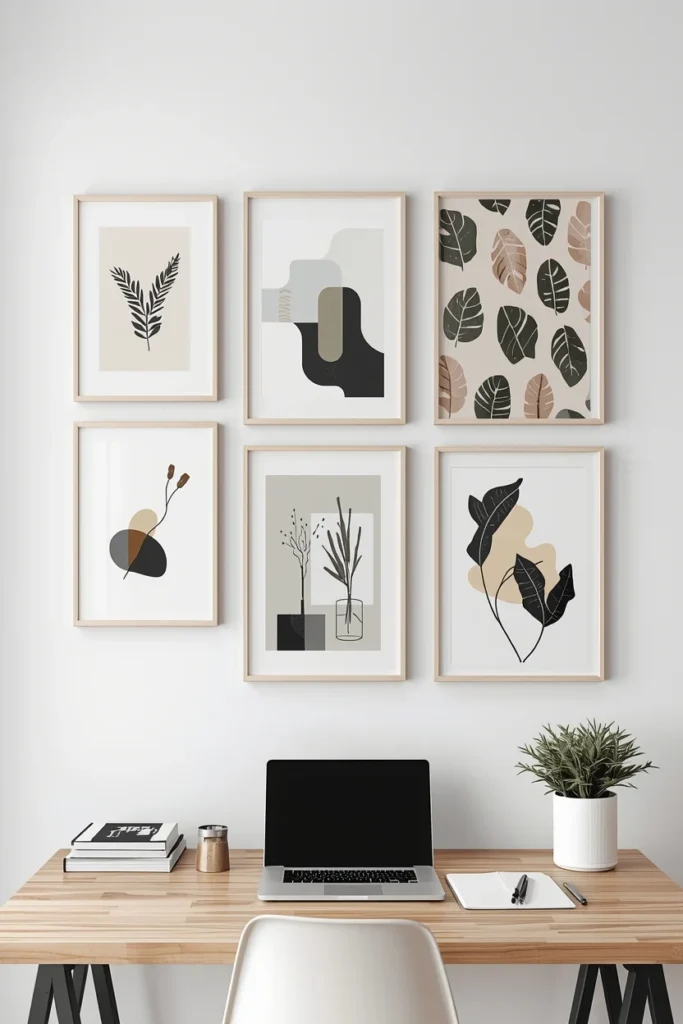 Gallery Wall Ideas for an Inspirational Office