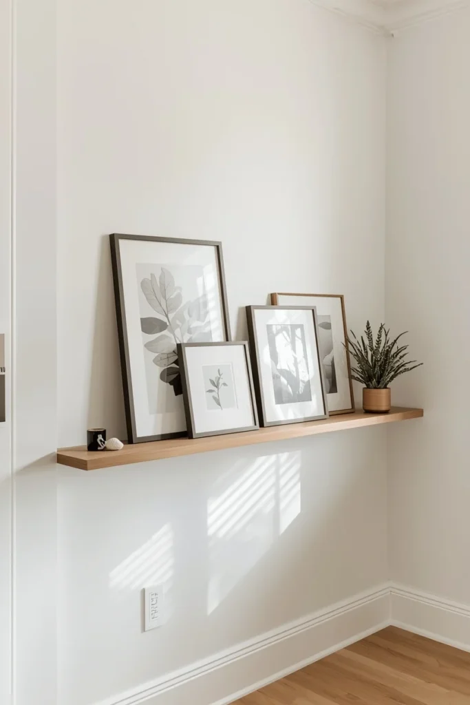 Lean Art Instead of Hanging Everything