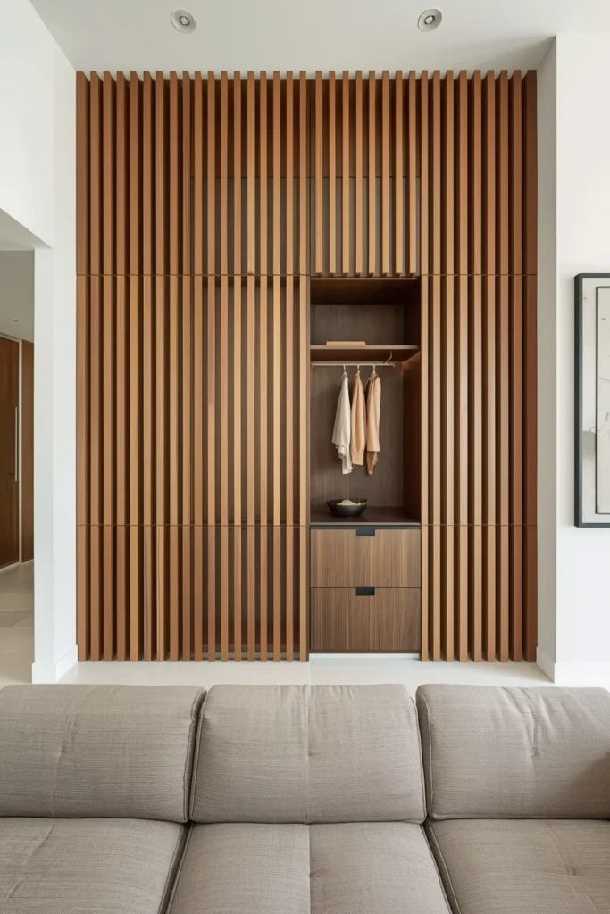 Hidden Storage in Accent Walls