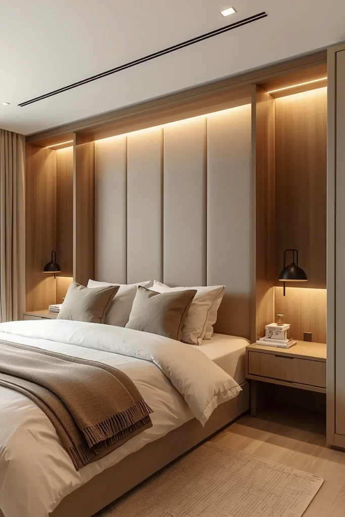 Hidden Wall Storage in Bedrooms