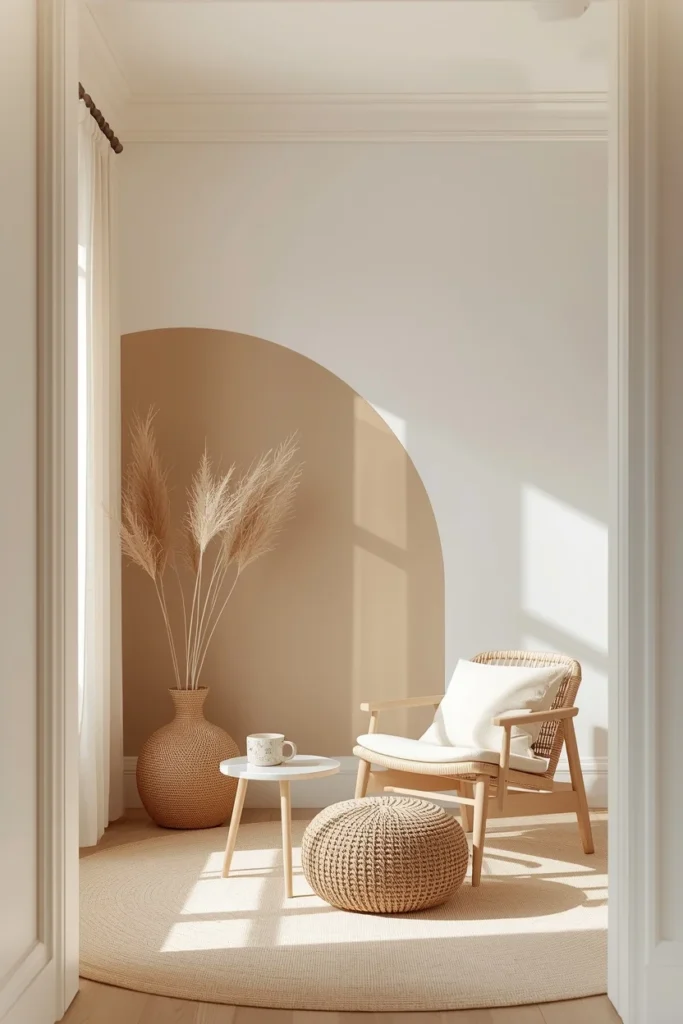 Light and Neutral Accent Walls