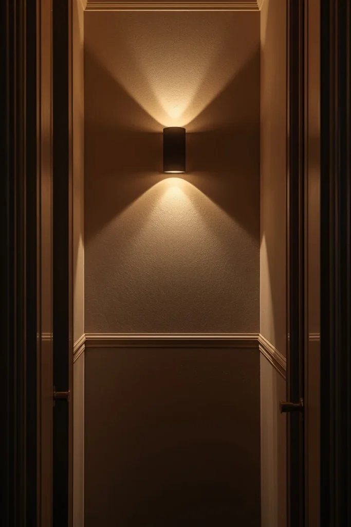 Lighting and Accent Walls in Tiny Rooms