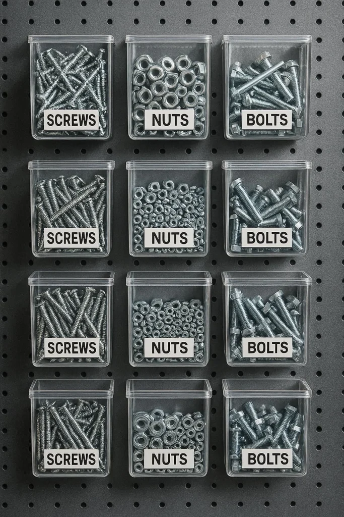 Magnetic Bins for Small Parts