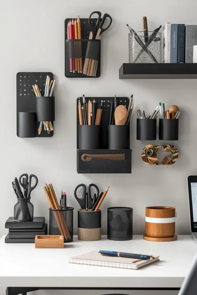 Magnetic Pencil Cups and Supply Holders