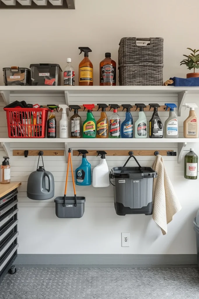Magnetic Storage for Cleaning Supplies