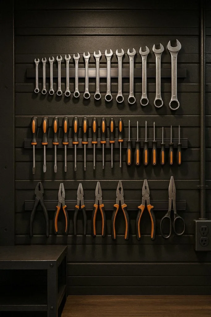 Magnetic Tool Strips for Easy Access