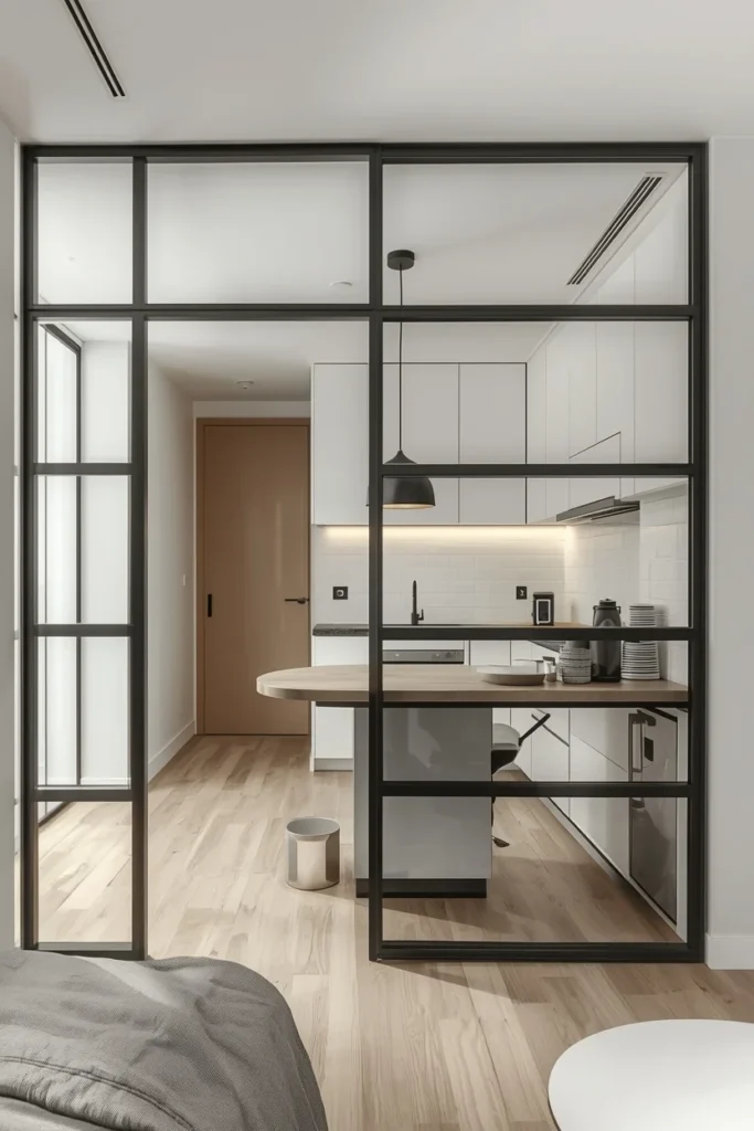 Metal Frame Dividers for a Modern Edge