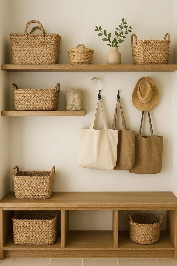 Open Shelving for Bags and Accessories