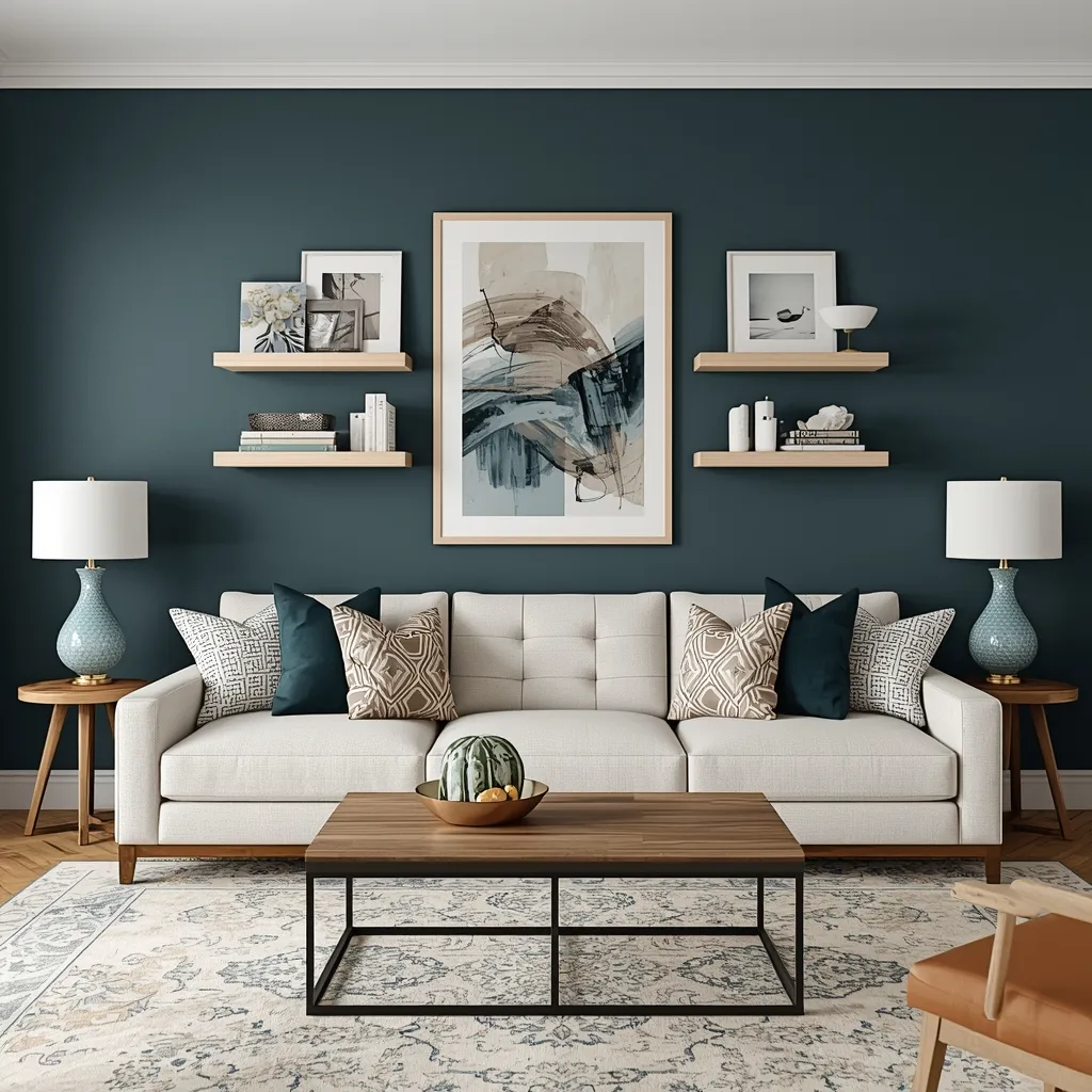 Pairing Bold Paint Colors with Wall Decor