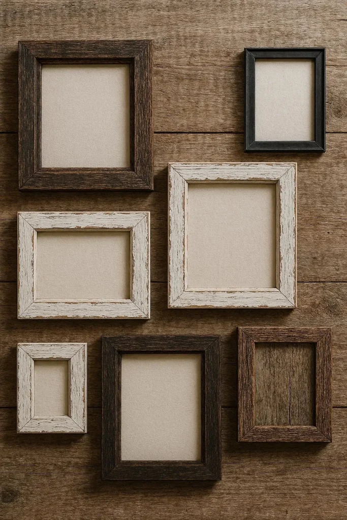 Rustic Farmhouse Gallery Wall Frame Ideas