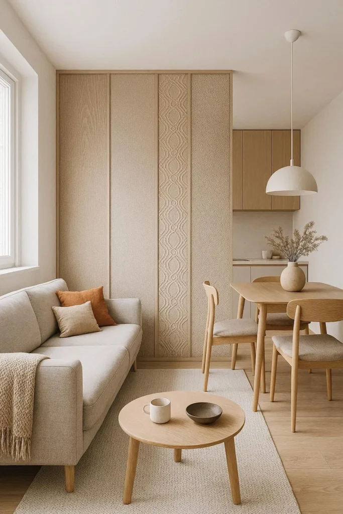 Textured Panel Dividers for Visual Interest