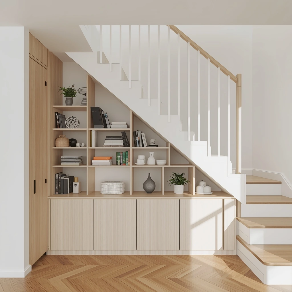 Under the Stairs Wall Space Ideas for Small Homes